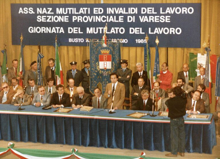 Busto Arsizio-Giornata del Mutilato del lavoro-Associazione Mutilati e invalidi-maggio 1985-008